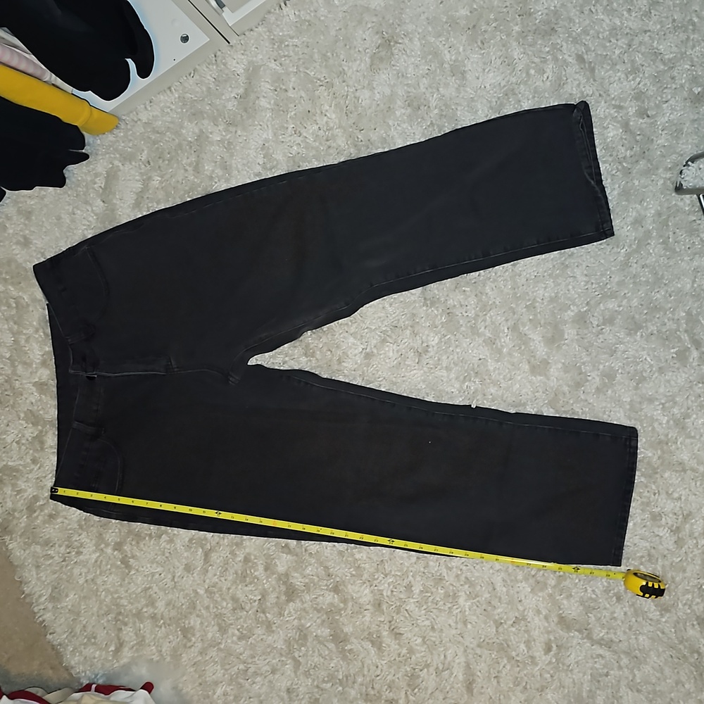 Men's new without tags black denim jeans (size large)